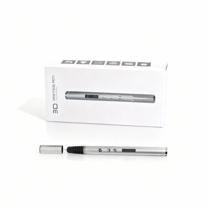 Stylo 3D Pro Plus avec boîte, coloris argent